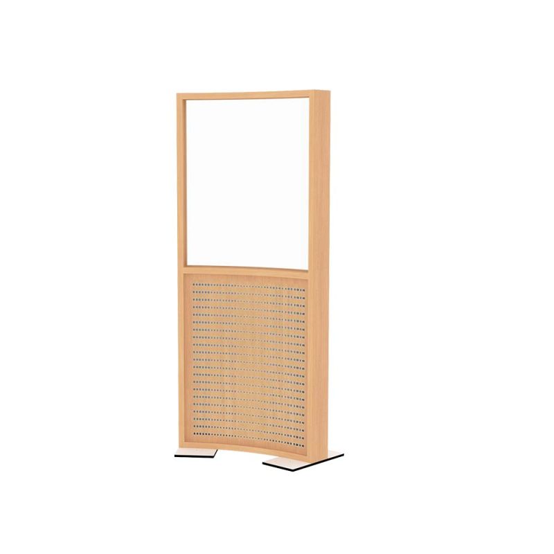 Cloison EPM 80x180 Courbe Semi Vitrée Sans Plinthe