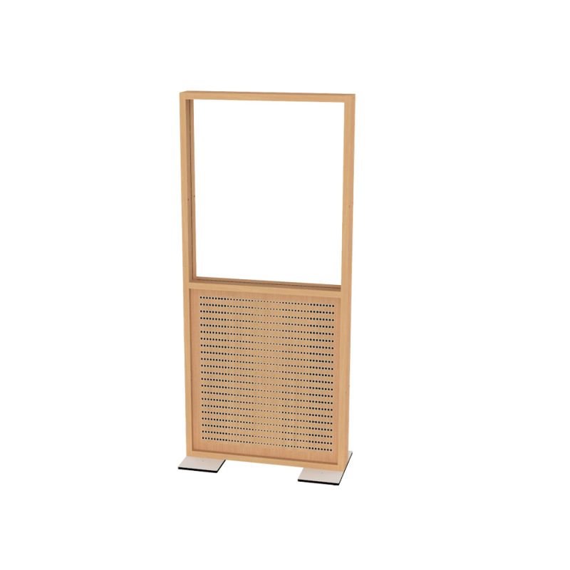 Cloison EPM 80x180 Droit Semi Vitré Sans Plinthe